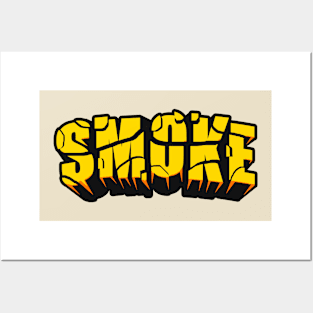 smoke yellow Posters and Art